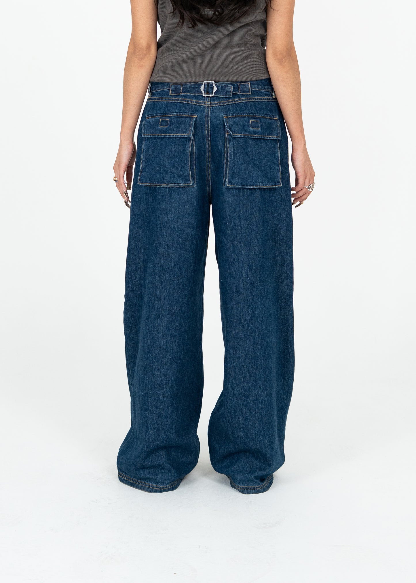 Dark Navy Baggy Jeans