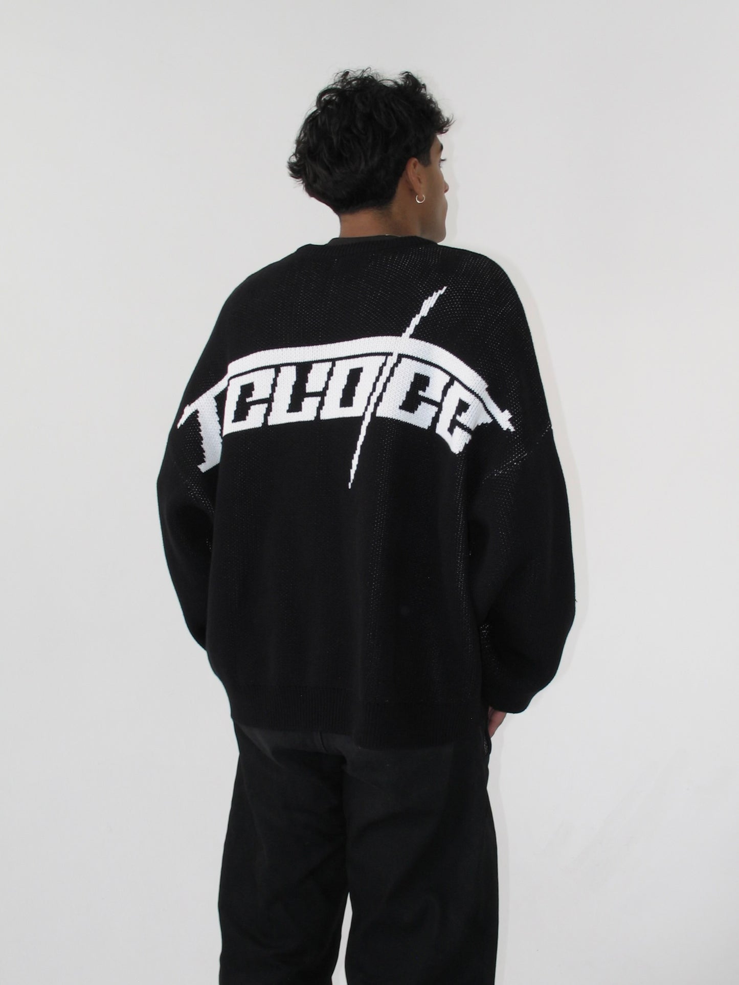 Doberman Black Knit Sweater