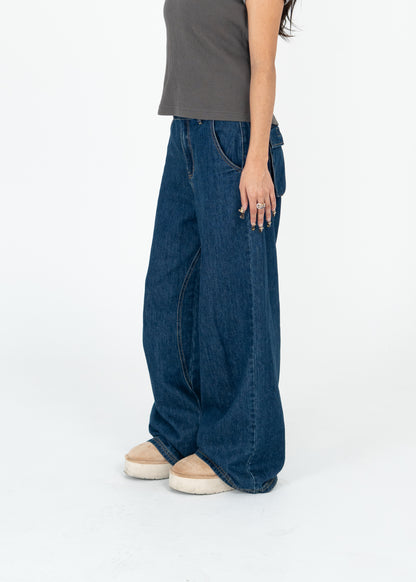 Dark Navy Baggy Jeans