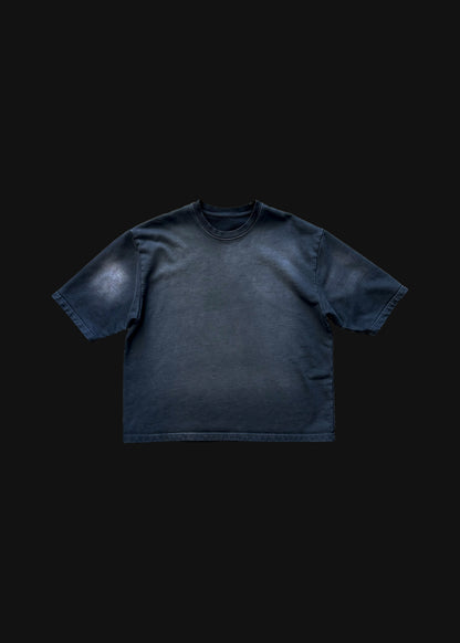 Washed French Terry Black Tee