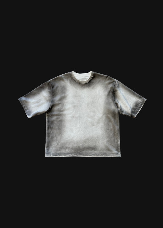 Washed French Terry White Tee